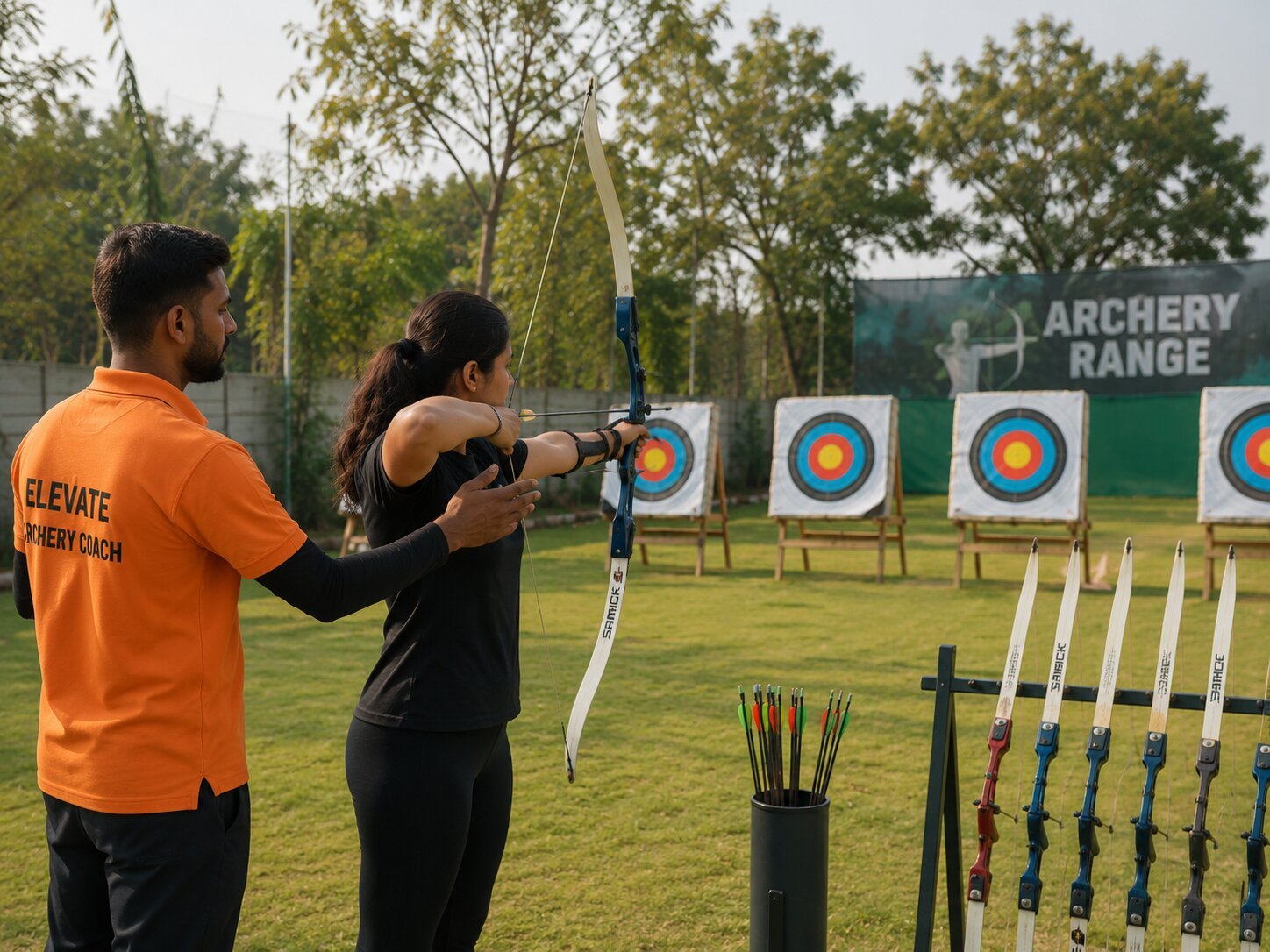 Archery at Elevate Adventure Park, Gurugram