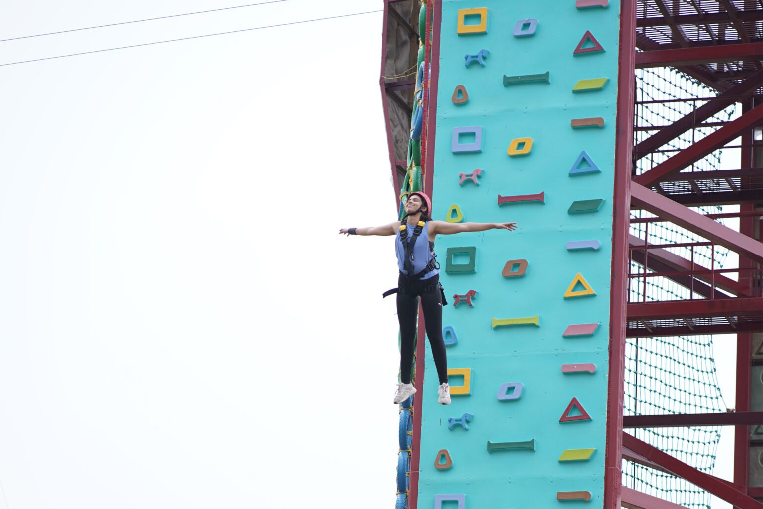 Free Fall Jump at Elevate Adventure Park, Gurugram