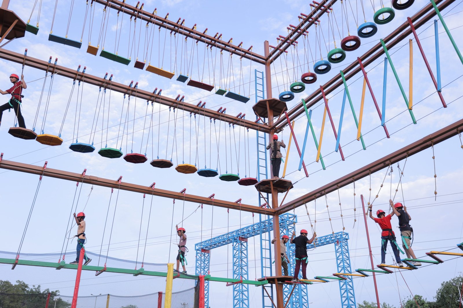 High Rope Course at Elevate Adventure Park, Gurugram