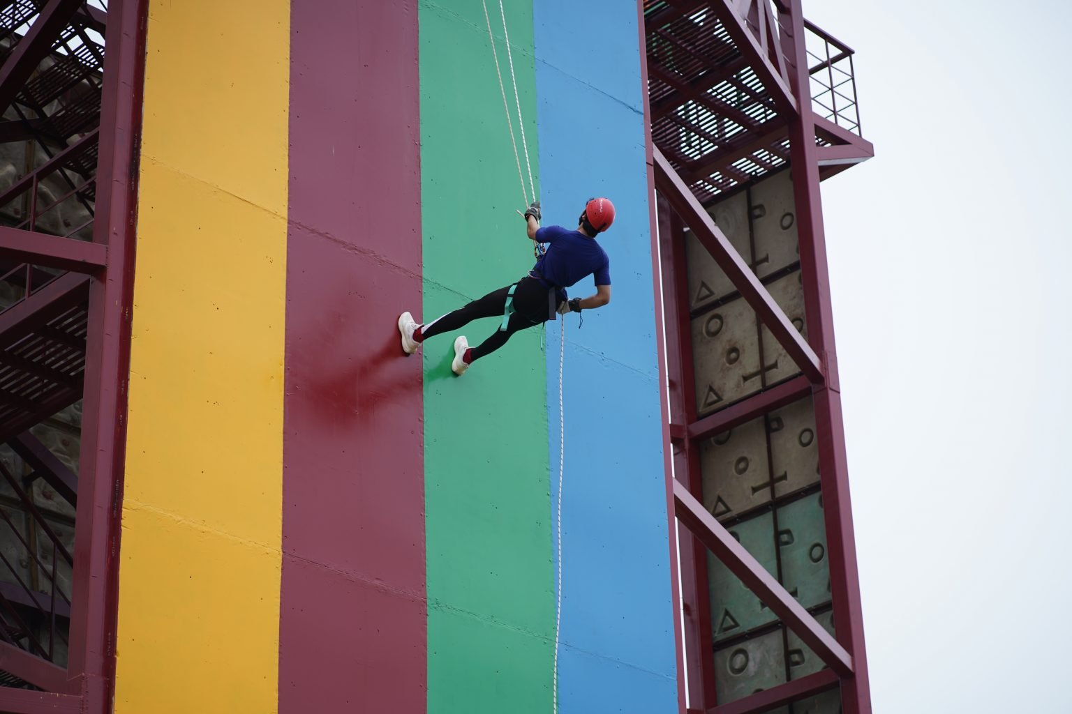 Rappelling at Elevate Adventure Park, Gurugram