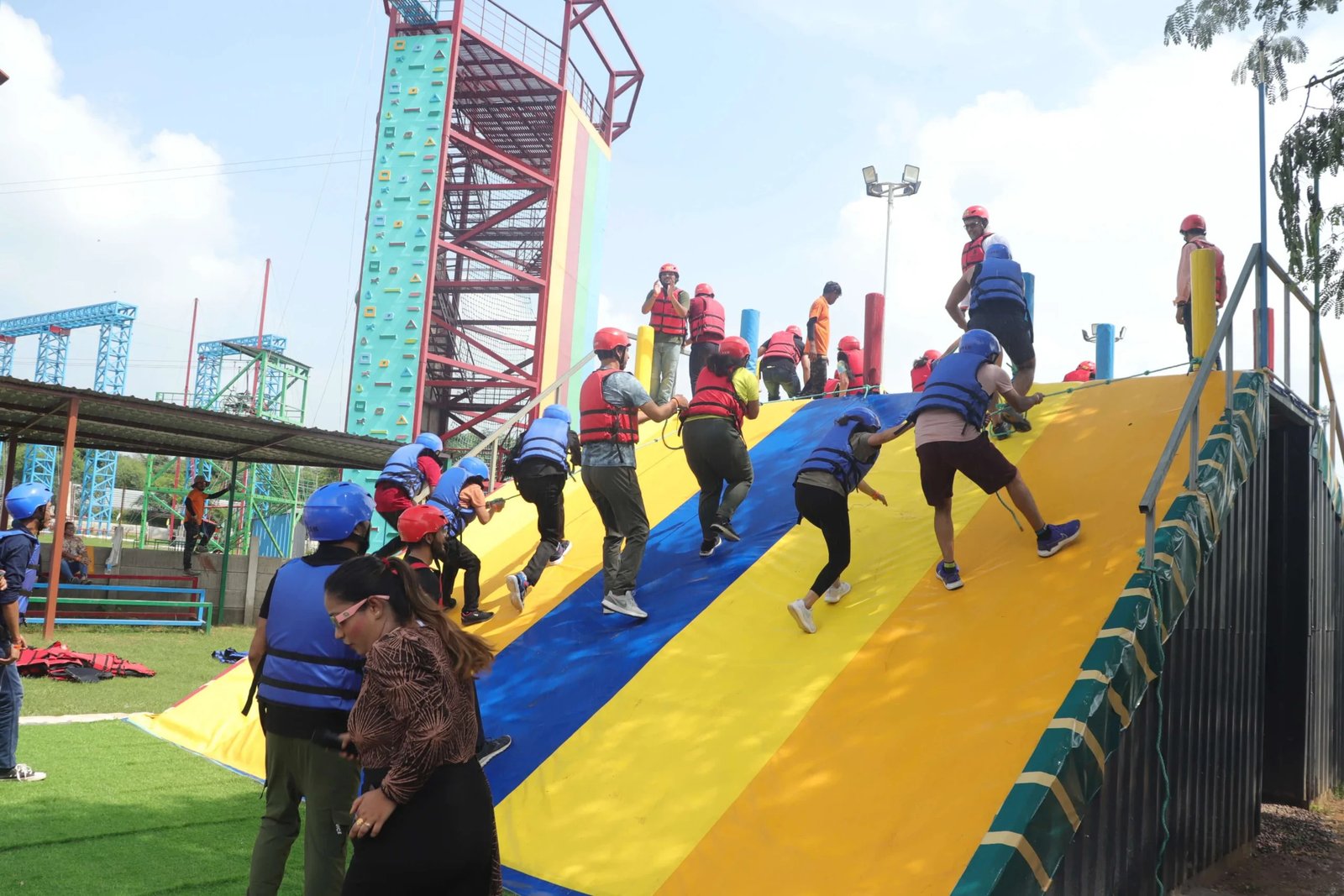 Slippery Giggles at Elevate Adventure Park, Gurugram