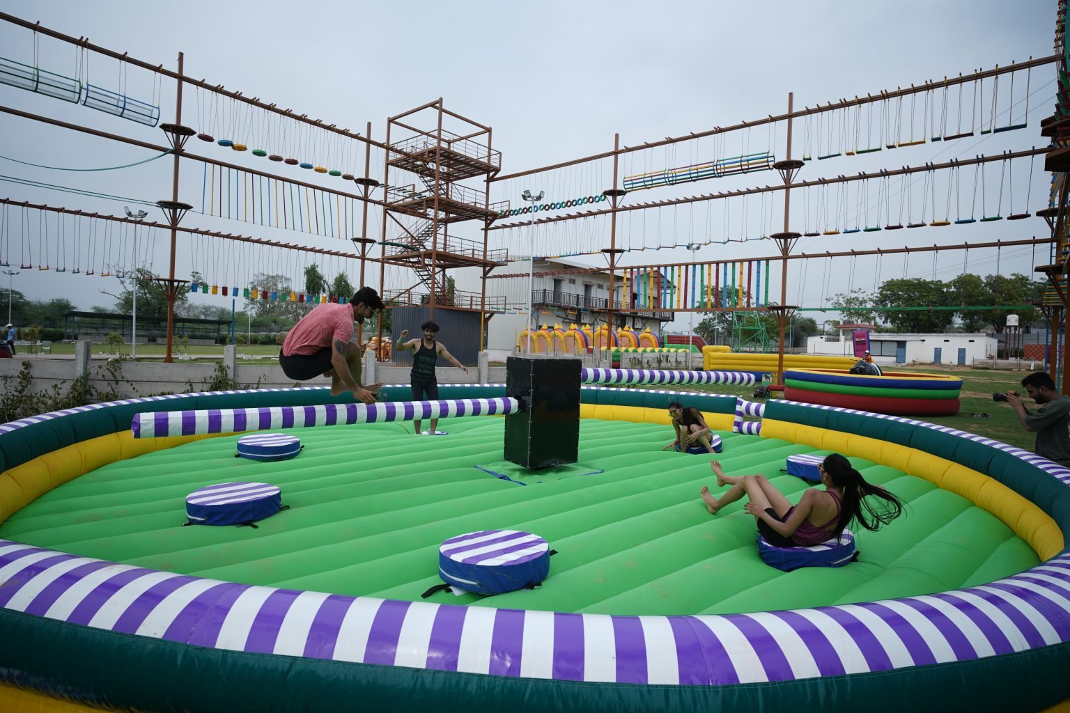 Wipe Out Wheel at Elevate Adventure Park, Gurugram