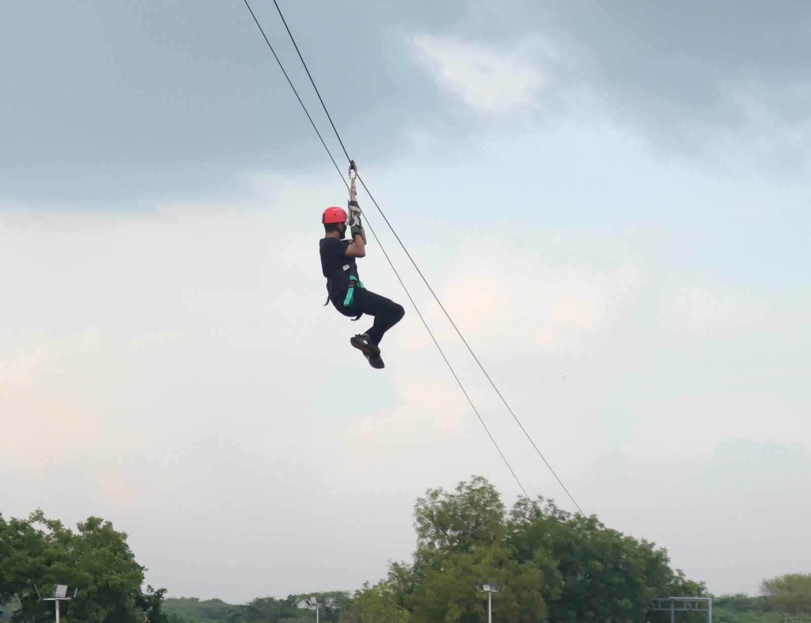 Zipline at Elevate Adventure Park, Gurugram