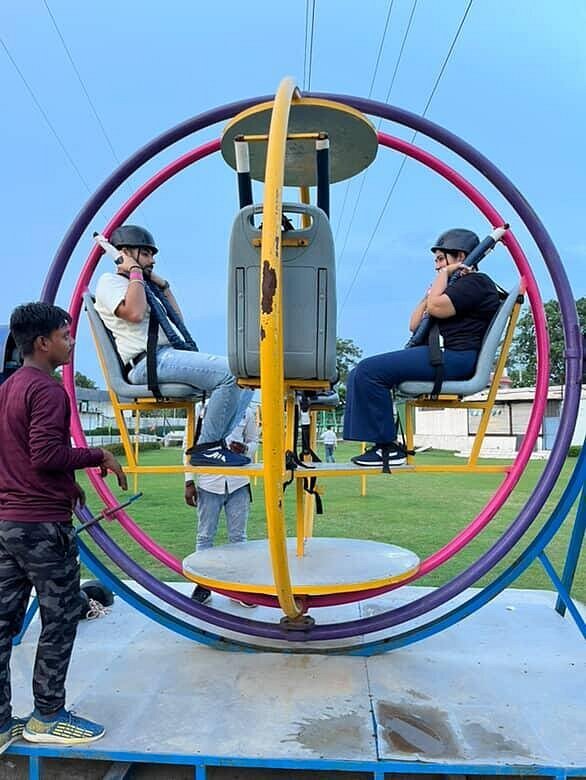 Zorbing at Elevate Adventure Park, Gurugram