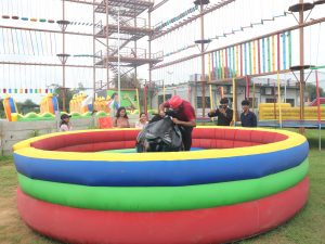 Bull ride activity in gurugram