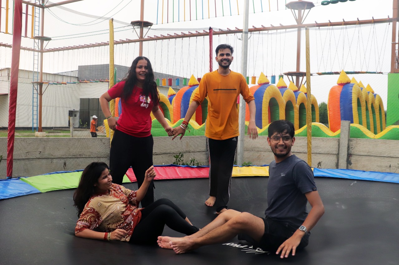 Trampoline activity in delhi ncr adventure park