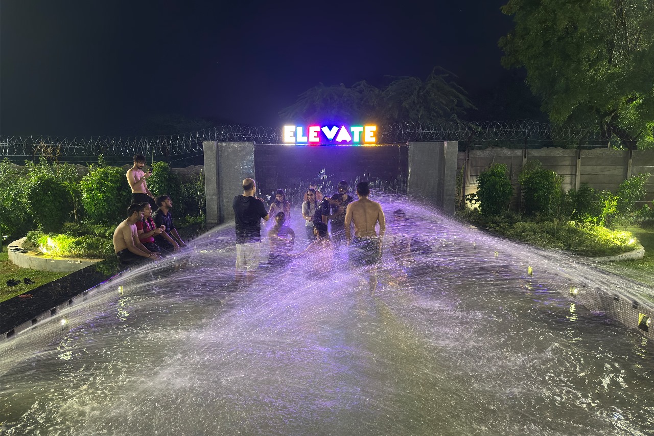 Rain dance activity in delhi ncr adventure park